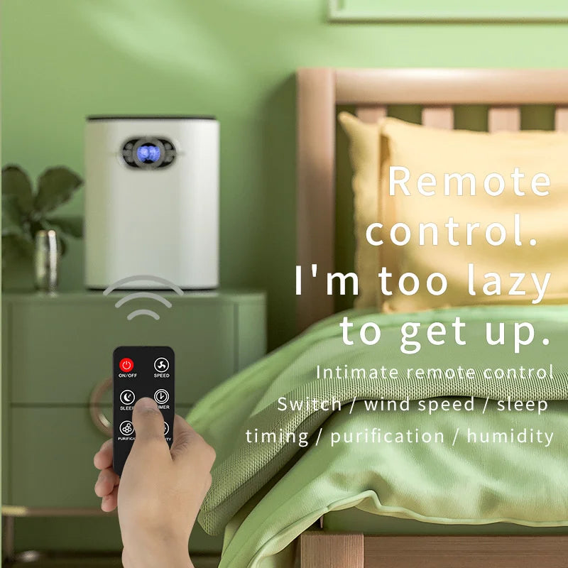 1.2L Compact Electric Dehumidifier with Ioniser & Auto Shut-Off Remote Controlled AU Version