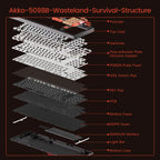 Wireless Mechanical Gaming Keyboard 96-Key RGB Wasteland Survival