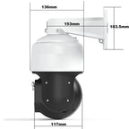 Outdoor 8MP POE PTZ Dome – Auto Tracking & Audio