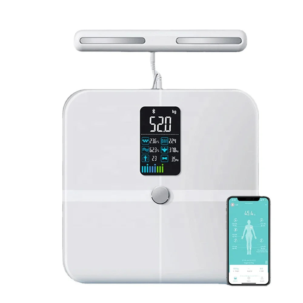 Smart Body Composition Scale – 8-Electrode Digital Bathroom Scale with Bioimpedance Tracking