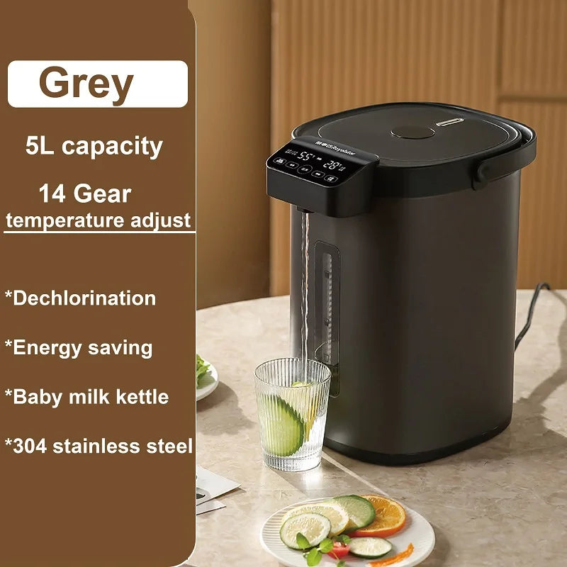 1600W 5L Electric Water Boiler with 14-Level Temp Control & Auto Dispense