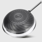 Outdoor Non-Stick Frying Pan, Folding Handle, 28CM