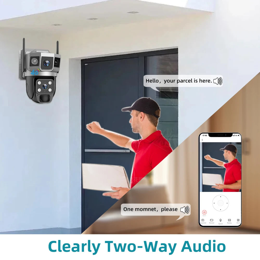 WiFi Solar Security Camera with 32GB and Night Vision