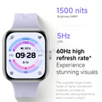 Bluetooth Smartwatch with 2.07" AMOLED Display & 24-Day Battery - Gray n Black Strap