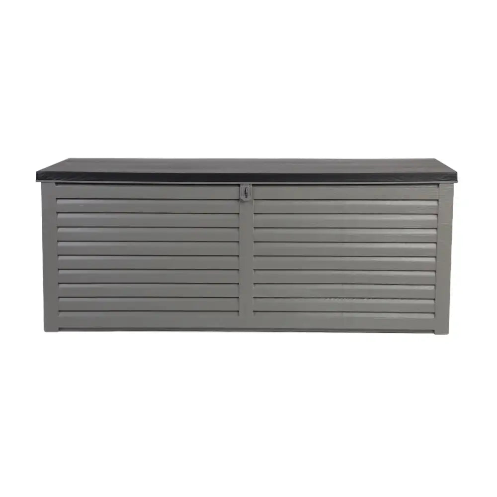 Outdoor Storage Bench Box 390L – Waterproof, Durable PP Material with Lockable Lid