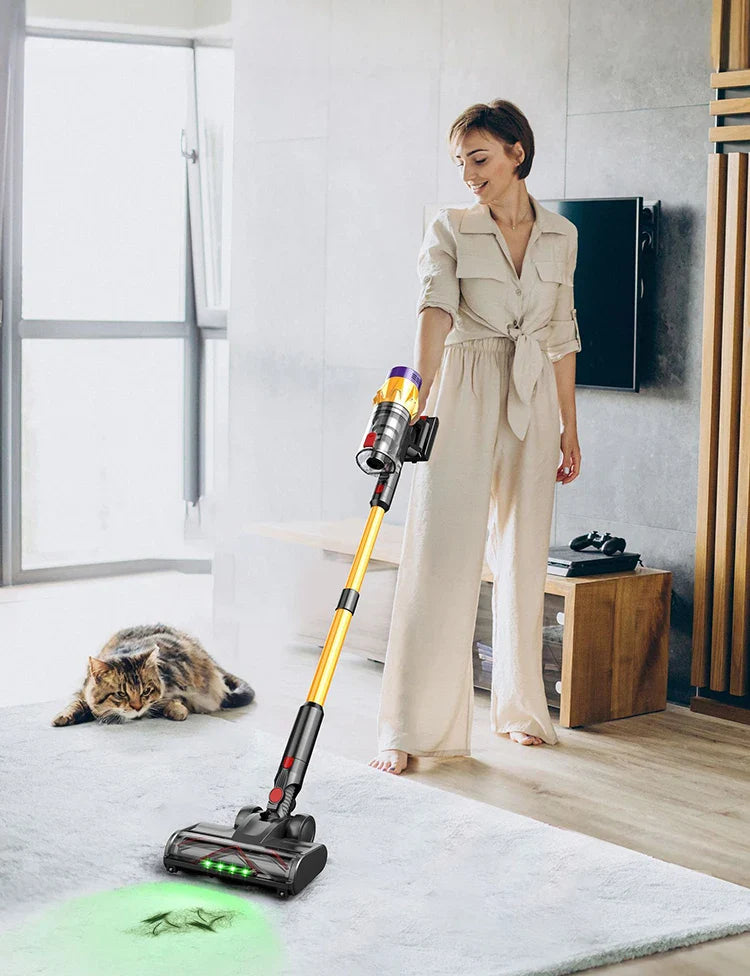 Wireless Handheld Vacuum Cleaner with Folding Rod and Display
