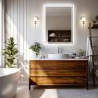 LED Backlit Bathroom Mirror with Touch Sensor