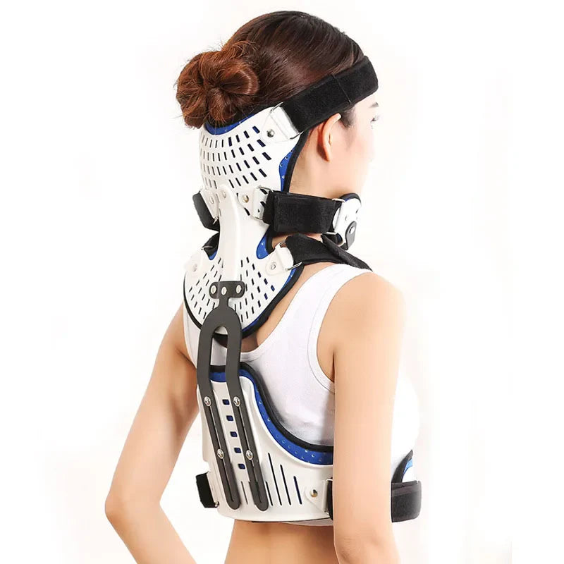 Medical Neck Posture Corrector – Adjustable Head & Chest Support Upgraded Version
