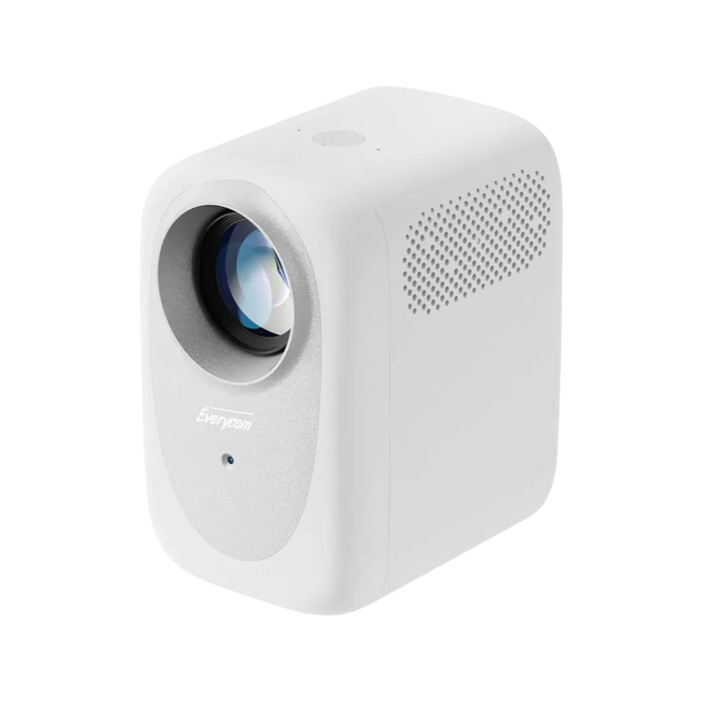 1080p Android Projector with 100" Screen, 8000 Lumens, 5G WiFi, Bluetooth
