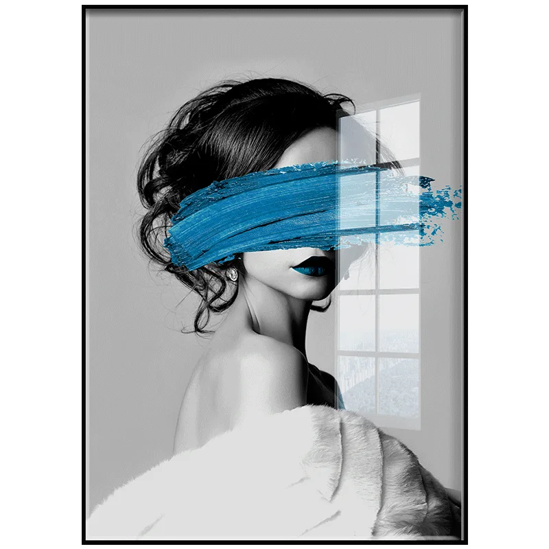 Minimalist Modern Wall Art Framed Canvas Print for Living Room, Bedroom or Apartment Decor