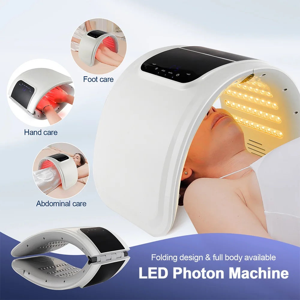 LED Photon Facial Mask with Nano Spray – Anti-Aging, Acne Treatment, Home Spa Use
