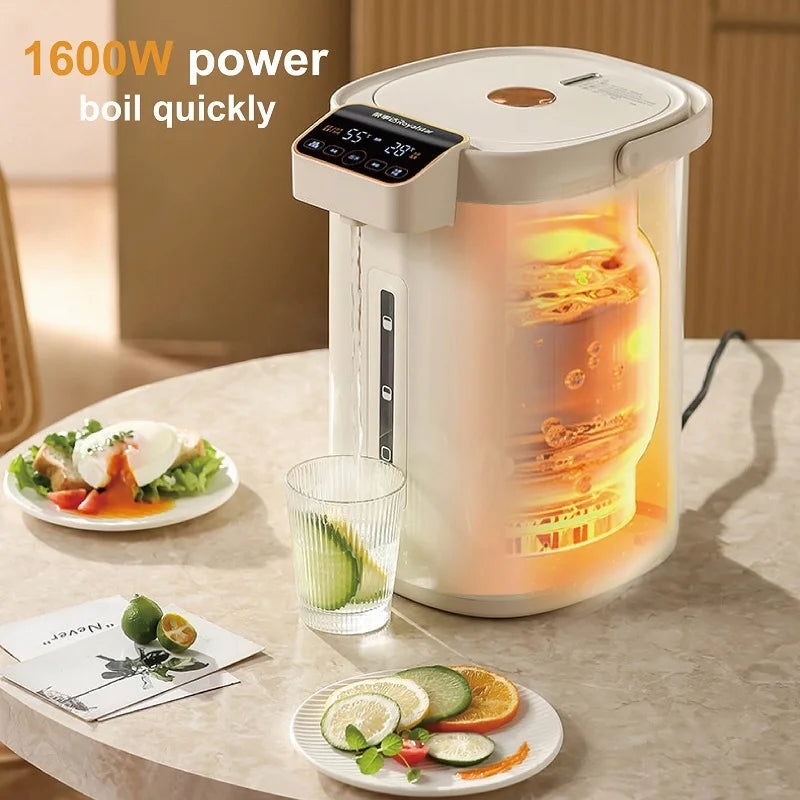 1600W 5L Electric Water Boiler with 14-Level Temp Control & Auto Dispense