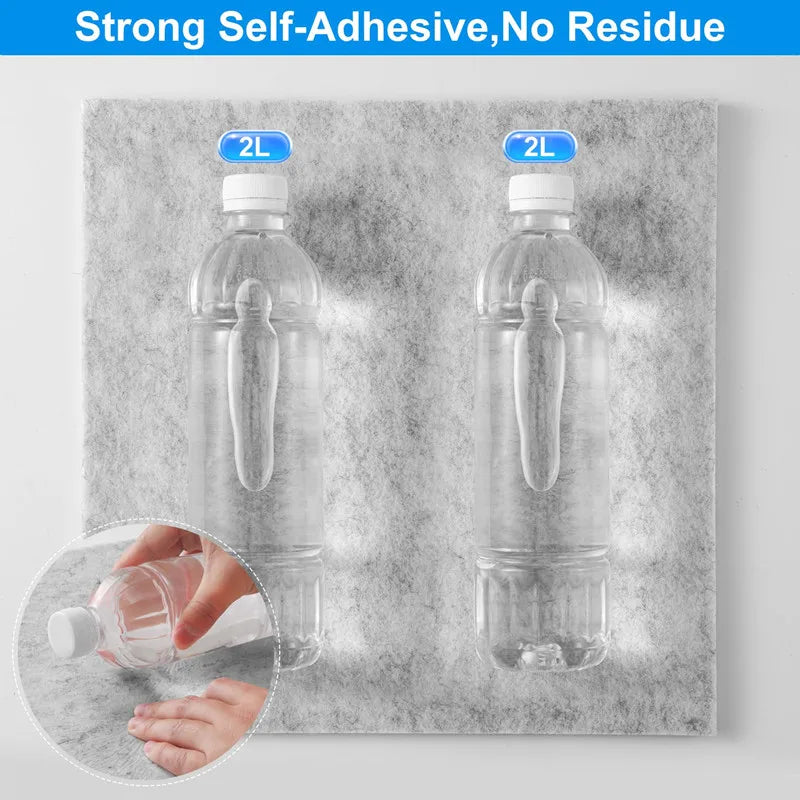 12 Pack Self-Adhesive Acoustic Panels 30x30cm Wall Soundproofing - Black