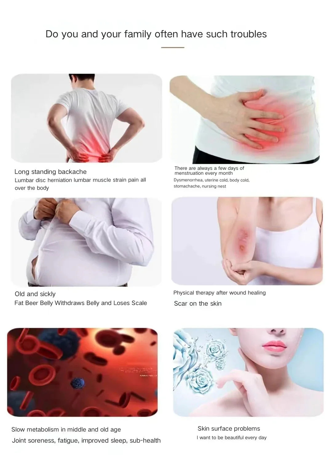 Portable Infrared Red Light Therapy Belt for Back & Waist Relief
