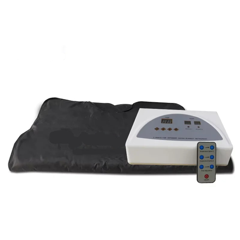 Electric Steam Massage Blanket for Full Body Detox & Blood Circulation Black