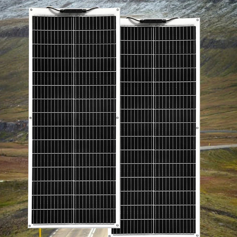 Lightweight 200W Flexible Solar Panel for Outdoor Use