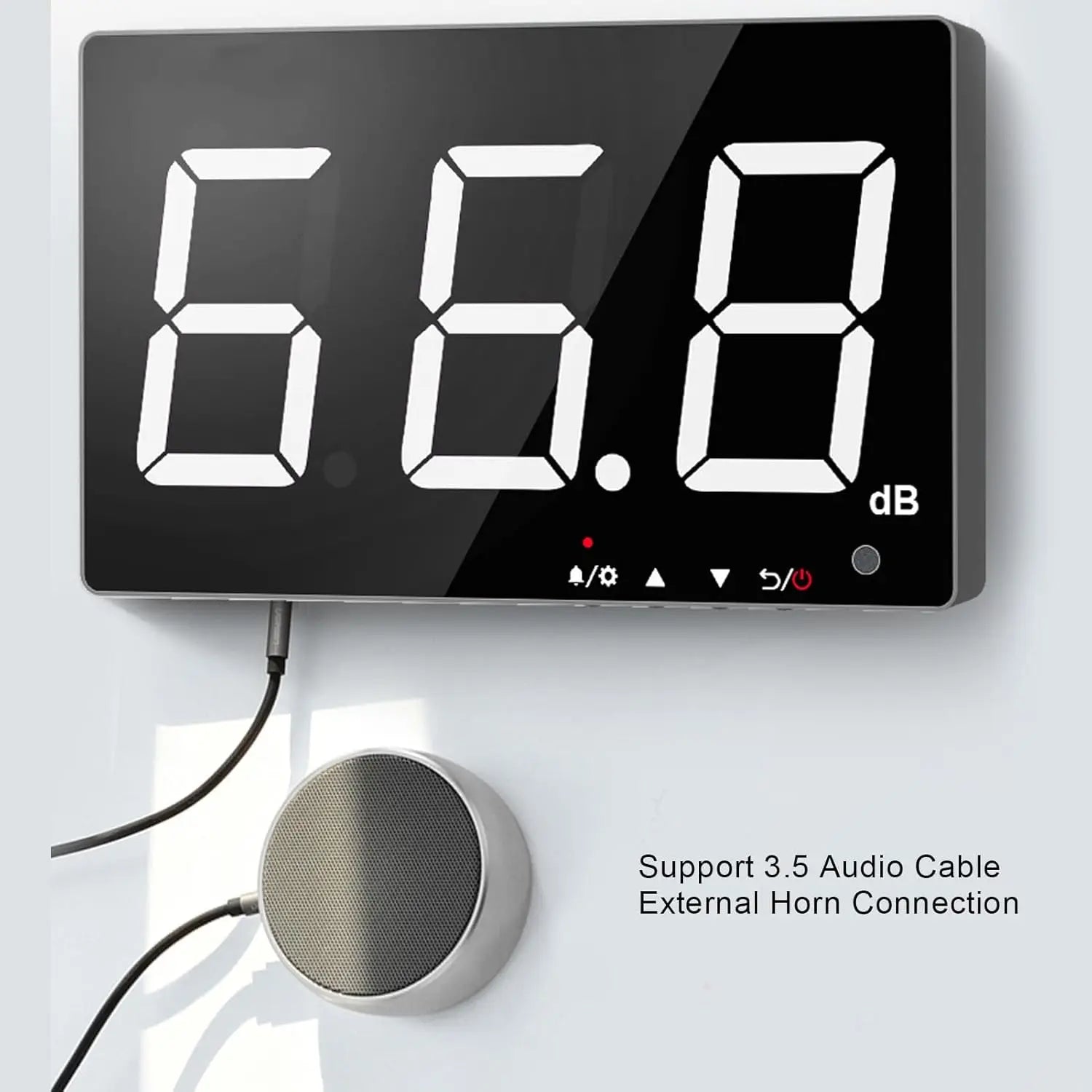 Decibel Meter with LCD Display & Alarm – Home, Office & Factory Noise Monitoring 30–130dB