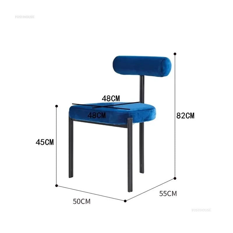 Green Leisure Dining Chair with Backrest Ideal for Home Use
