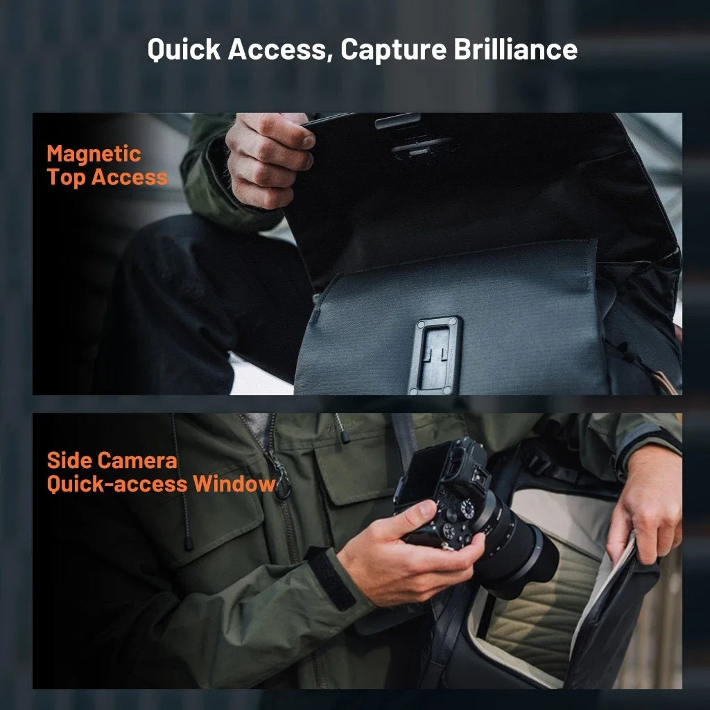 Waterproof 20L Photography Backpack for DSLR & Accessories