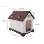 Portable Outdoor Dog House All-Season Washable Kennel for Small Pets