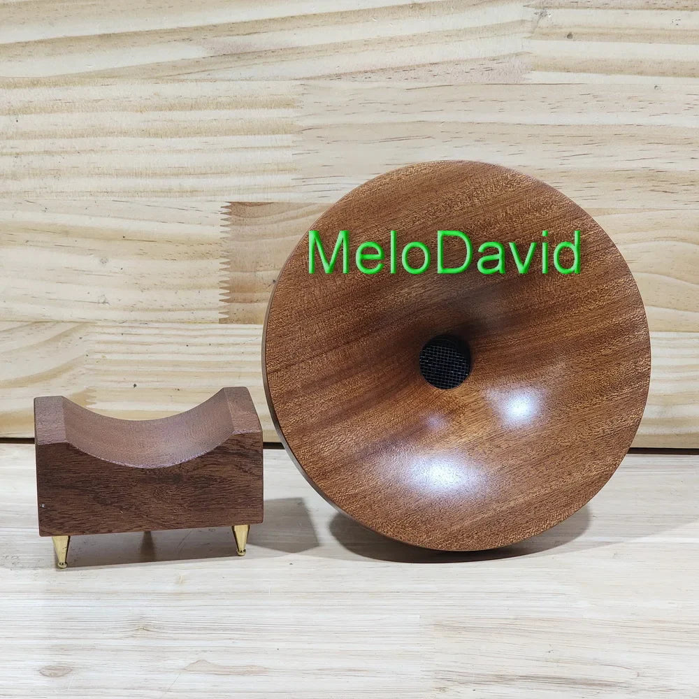 2-Piece 98dB Wooden Horn Tweeters with Free Stands