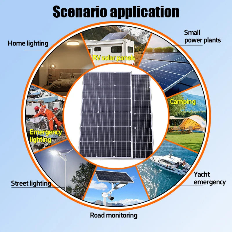 3000W Rigid Waterproof Solar Panel for Outdoor Charging