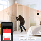 Wireless WiFi Home Alarm System with Touchscreen, Motion Sensor & App Control