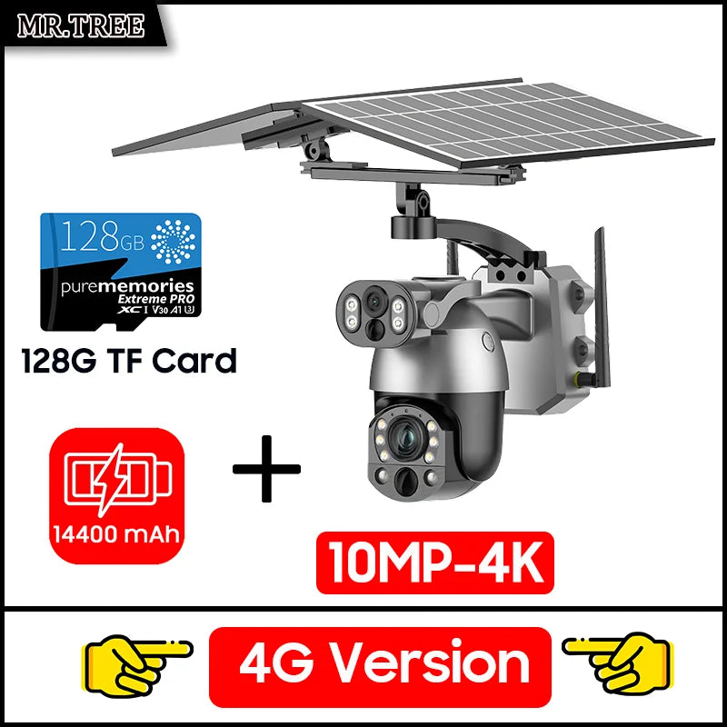 12W Solar PTZ Camera with 50X Zoom