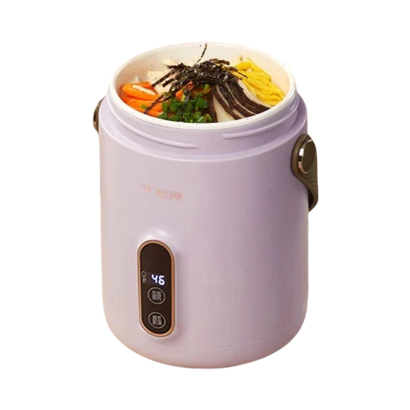 Portable 600ml Electric Stew Pot – Non-Stick Mini Multicooker