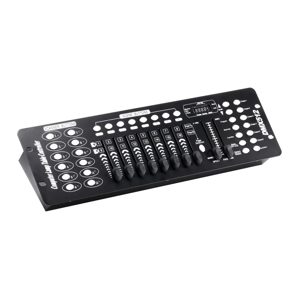 192-Channel DMX Controller Console for Stage and DJ Lighting