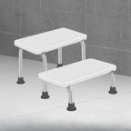 Adjustable Non-Slip Bathroom Chair Sturdy Aluminum Stool for Toilet & Daily Support