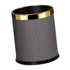 Modern Metal Trash Can – Lightweight, Open Top Waste Bin for Home & Office Gray