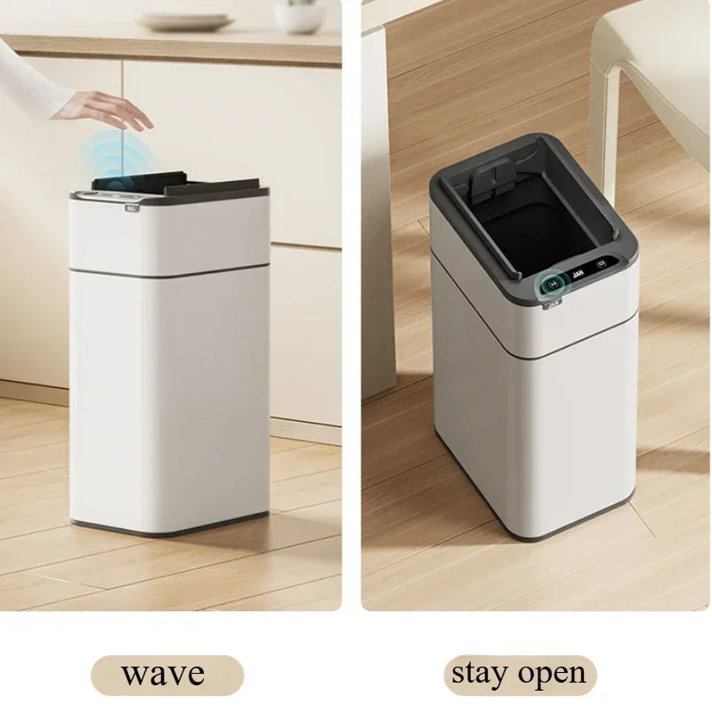 15L Automatic Kitchen Waste Bin with Motion Sensor Lid