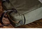 Large Canvas Travel Tote Bag – Army Green, Waterproof & Durable