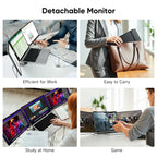 14.1-inch Portable Laptop Screen Extender with Dual FHD