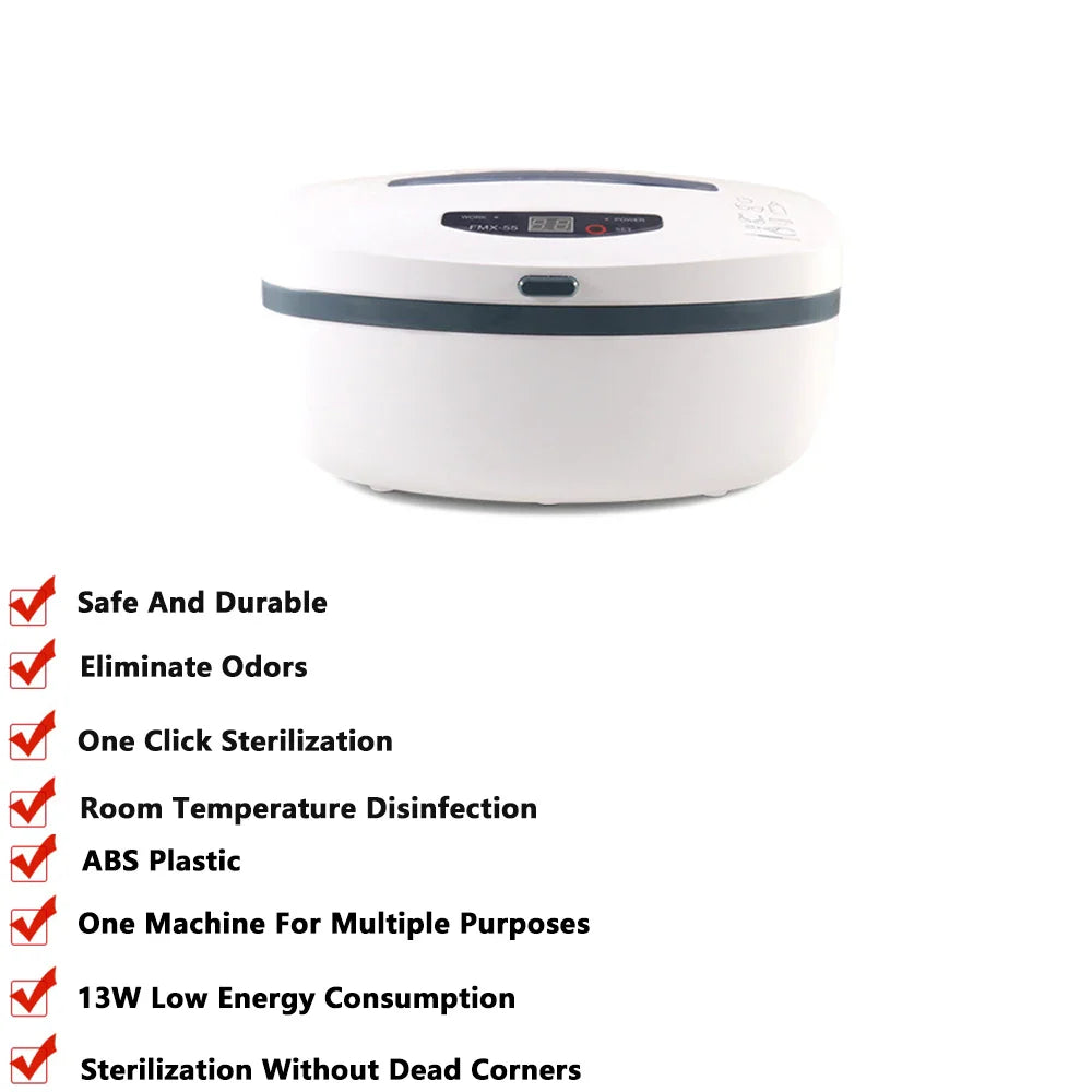 Ozone UV Disinfection Box with LED Display & 60min Timer