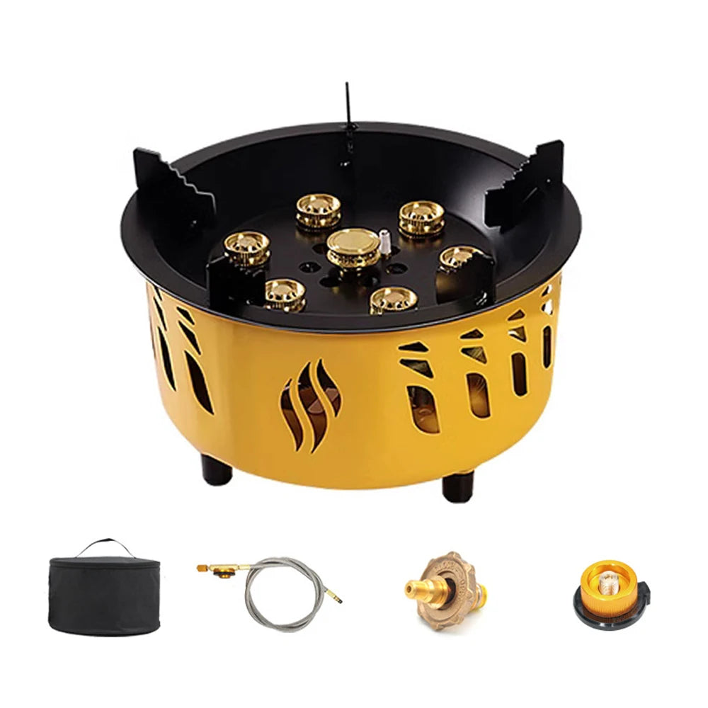 Portable Windproof Gas Stove with Electronic Ignition color as show 1