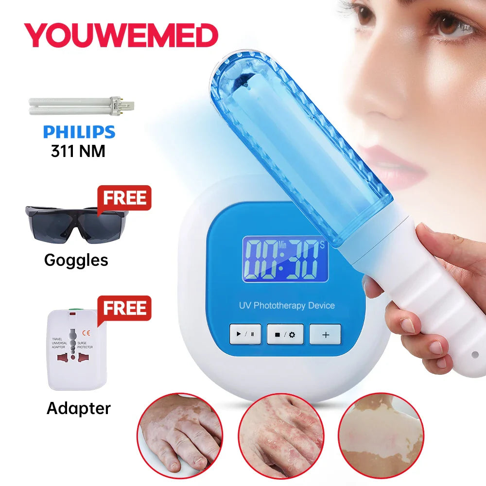 UVB Phototherapy Device for Home Skin Care Relief