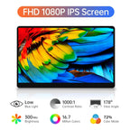 15.6" Portable Touchscreen Monitor with HDMI and USB-C