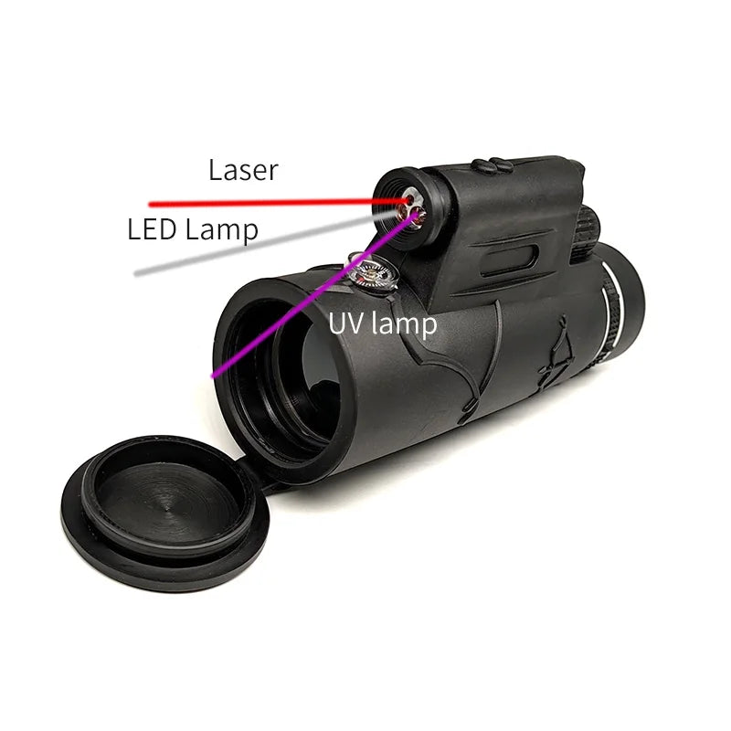 12x50 Waterproof Monocular Telescope for Hiking & Bird Watching
