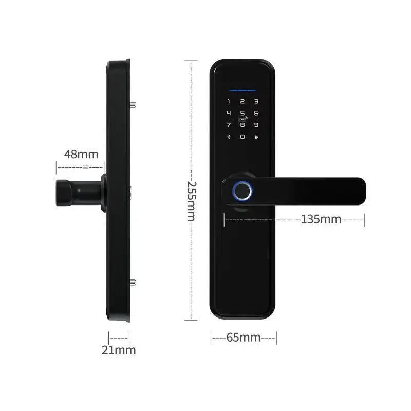 WiFi Fingerprint Door Lock for Wood and Aluminum Doors
