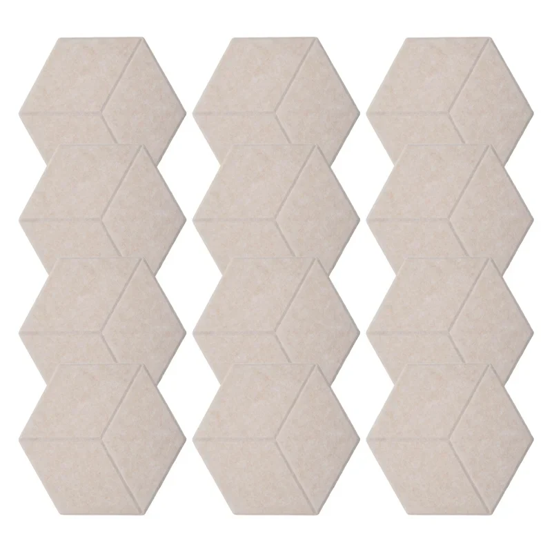 12-Pack Self-Adhesive Acoustic Foam Panels for Soundproofing - Camel