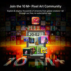 10.1" Wi-Fi Smart Pixel Display with Clock, Weather, Calendar and Real-Time Tickers