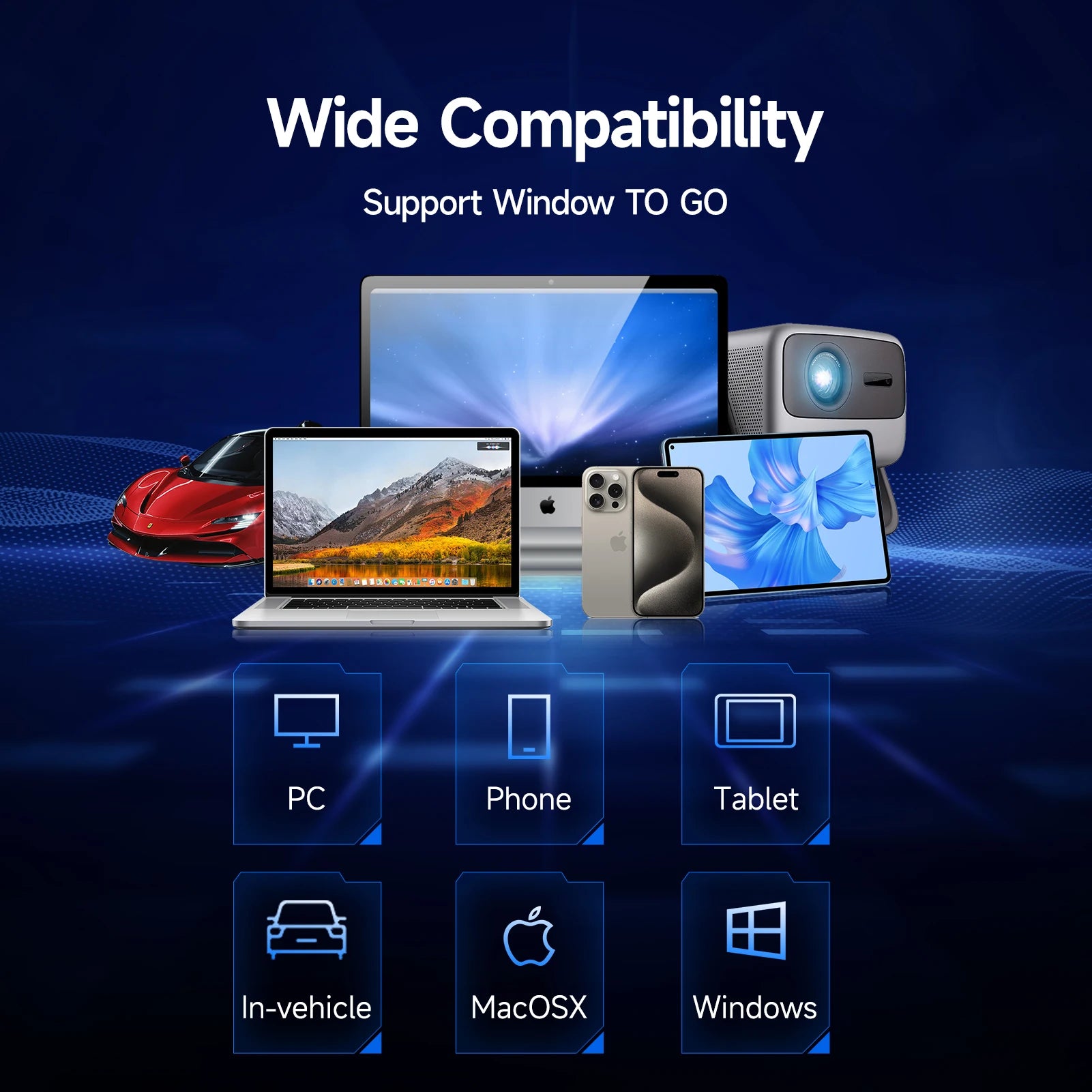 1TB USB Flash Drive – 2000MB/s High-Speed with Type-C & USB-A for Laptop, Phone & Tablet