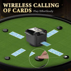 2-in-1 Automatic Card Shuffler & Dealer with 360° Rotation and Remotes – Ideal for Poker & Party Games