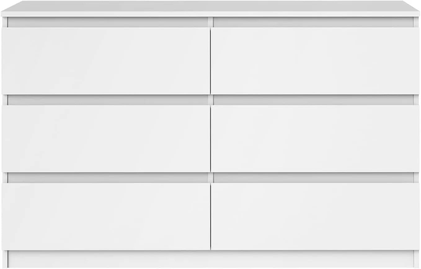 Modern Storage Cabinet with Smooth-Glide Drawers & Anti-Tip Design for Bedroom or Hallway