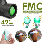 12x50 Waterproof Monocular Telescope for Hiking & Bird Watching