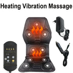 Portable Heated Vibrating Massage Seat Cushion for Car & Home