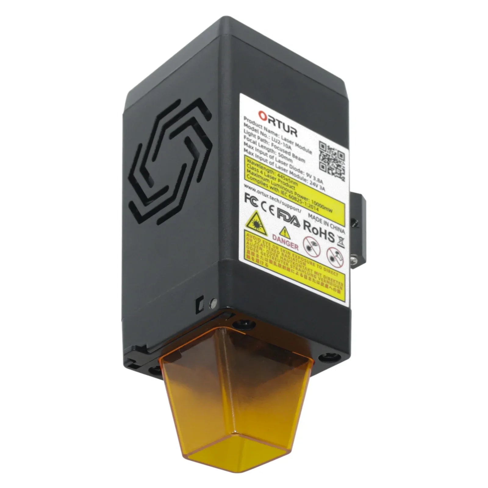 10W Laser Module with 0.07mm Focus for Precision Engraving