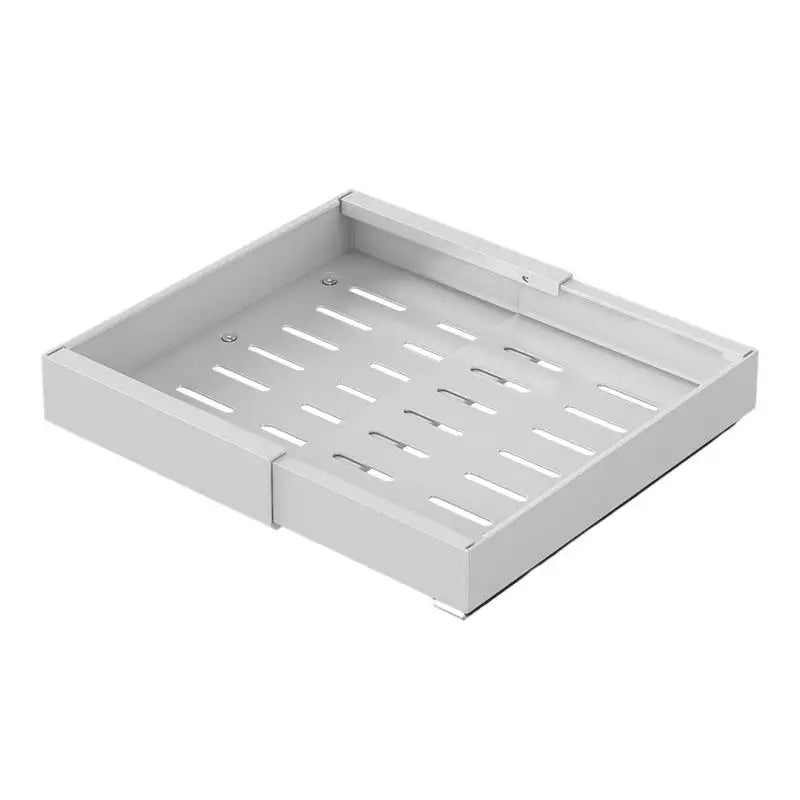 Pull-Out Kitchen Drawer Organizer Carbon Steel No Drill 48cm